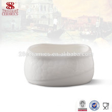 Guangzhou Bone china tableware Unique ceramic plain white sugar bowl